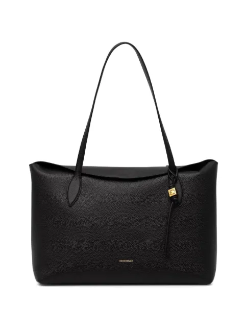 Coccinelle tote de piel con asas en el tope