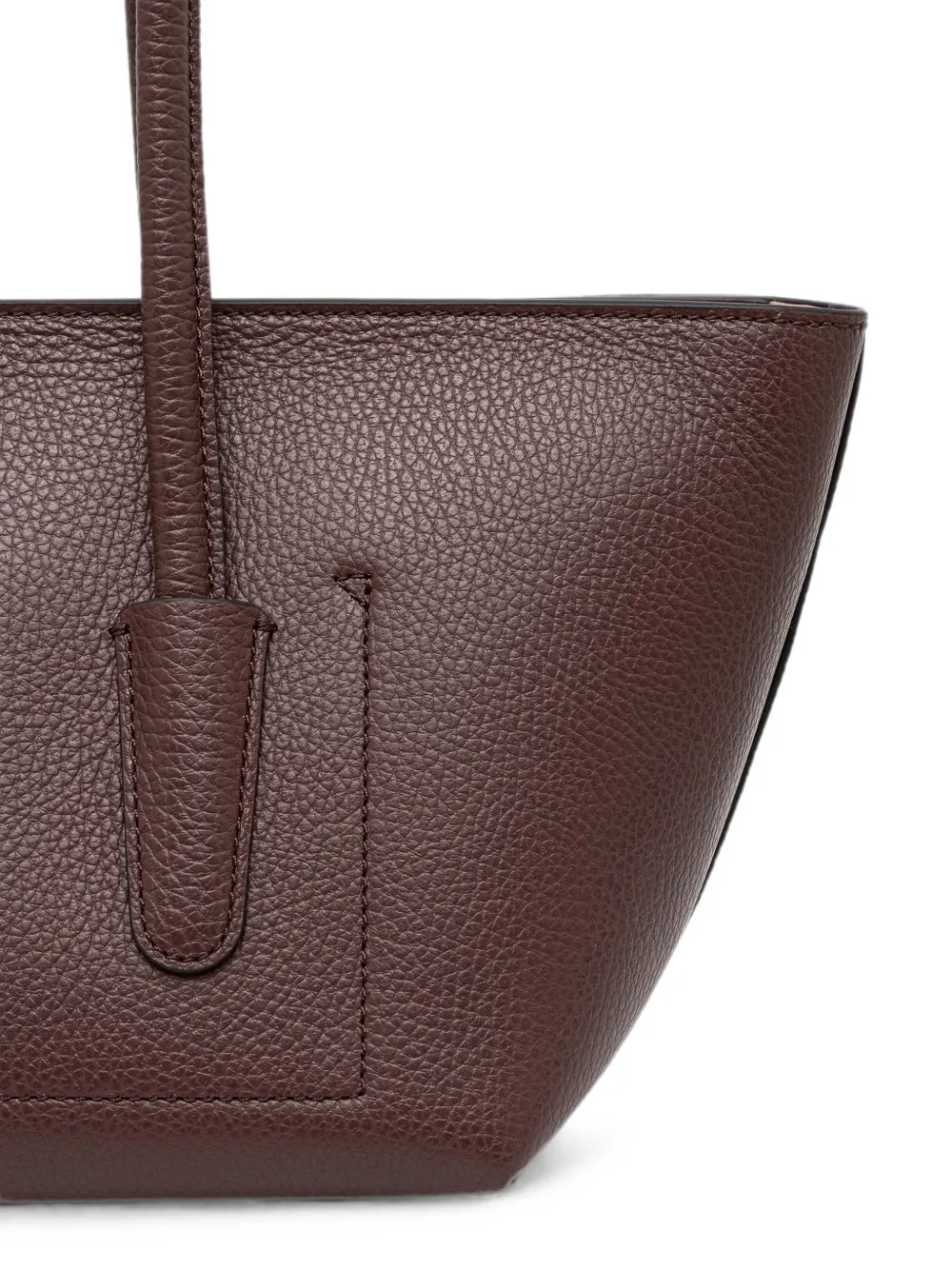 Coccinelle Double Beat leren shopper met voorzak Rood