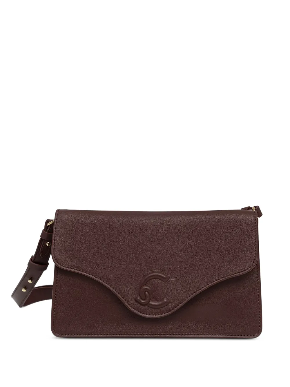 Coccinelle logo-plaque shoulder bag - Rot