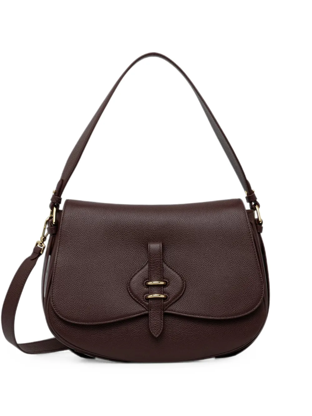 Coccinelle grained leather shoulder bag - Rot