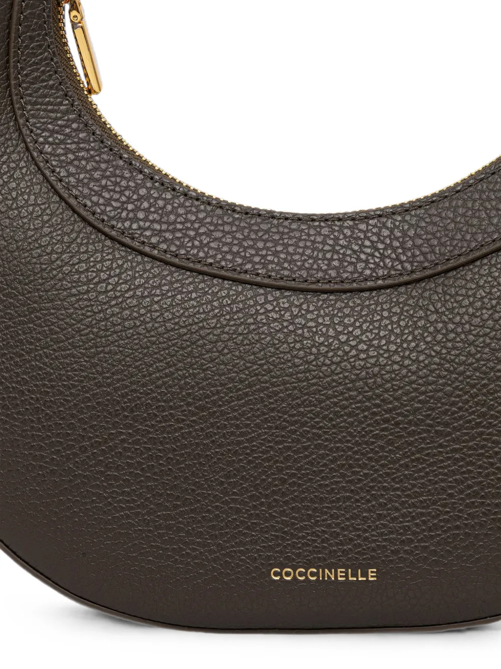 Coccinelle Whisper kleine leren schoudertas Bruin