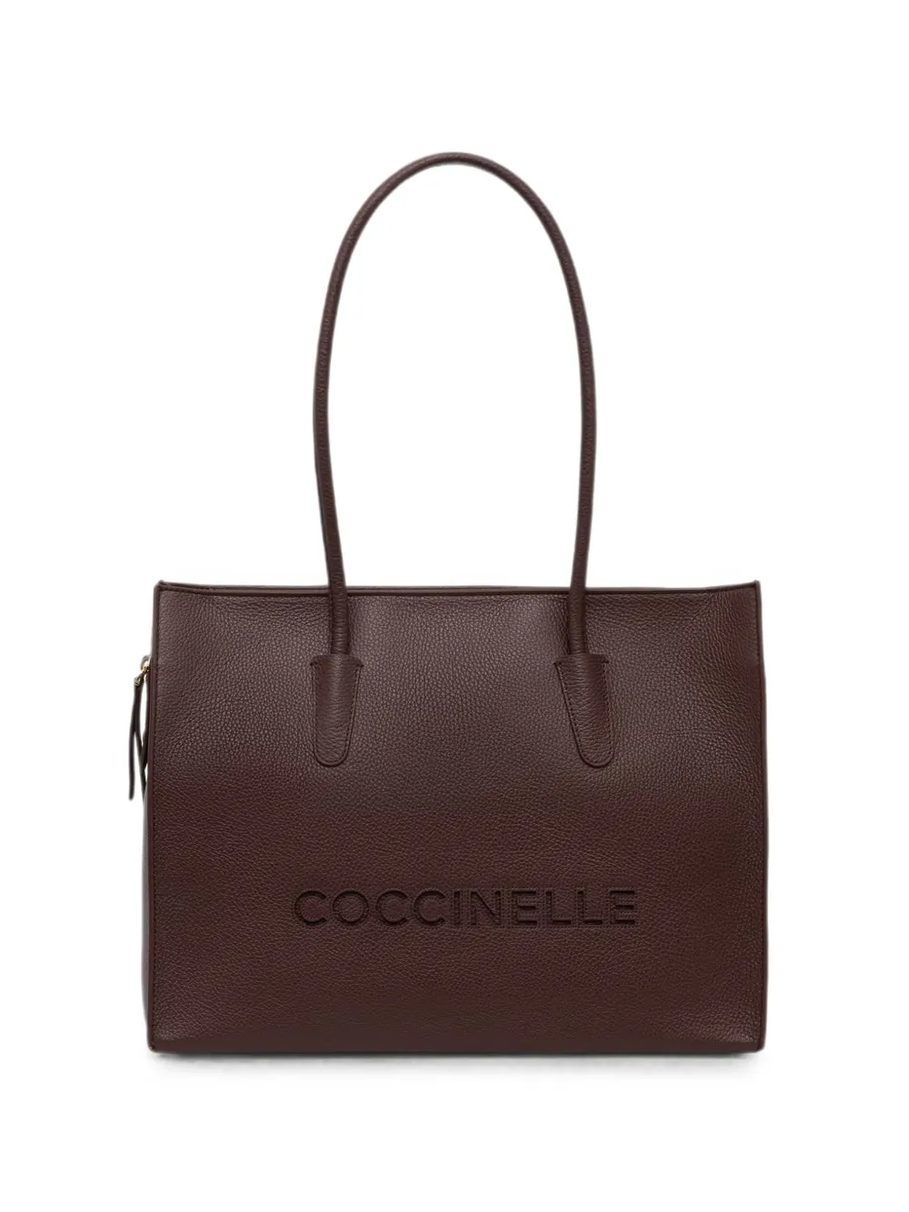 Coccinelle Myrtha26 logo-embossed leather tote bag · OS
