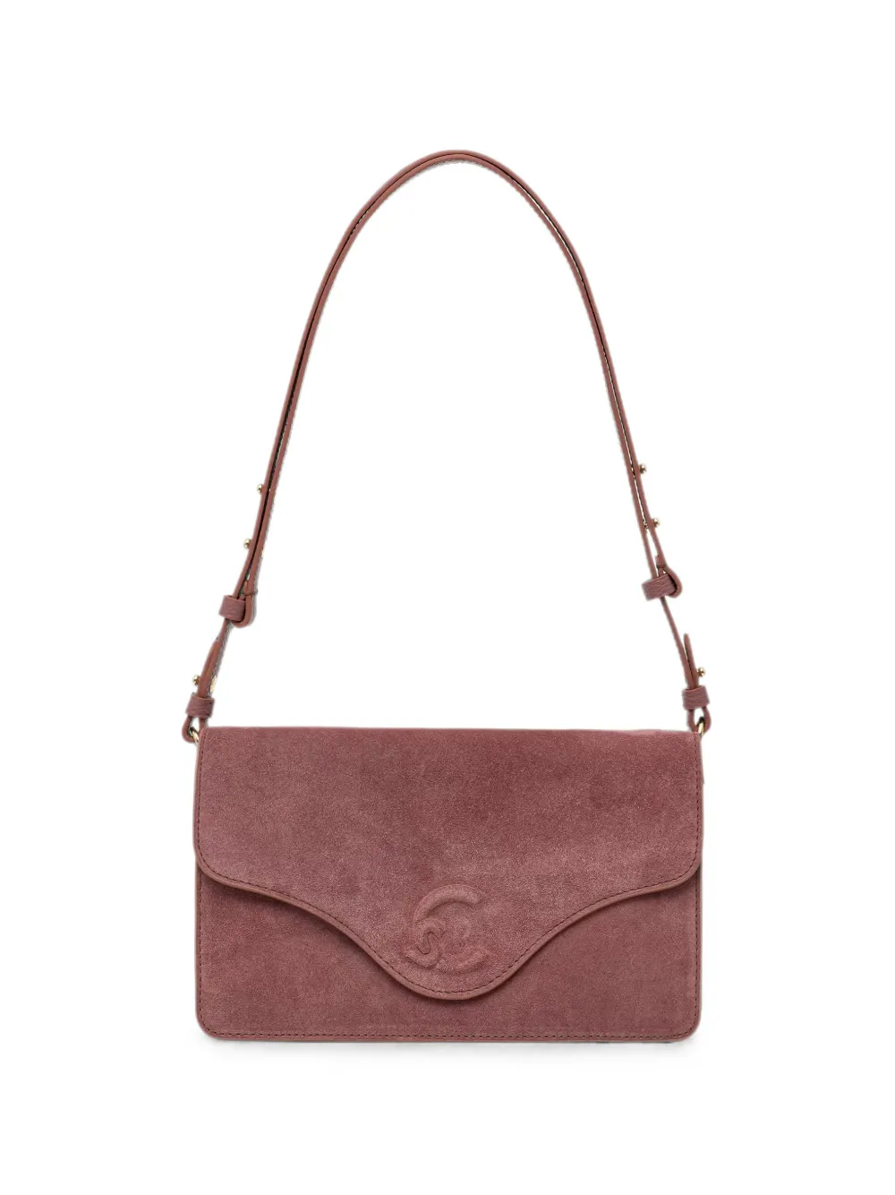 Coccinelle suede leather shoulder bag - Rot