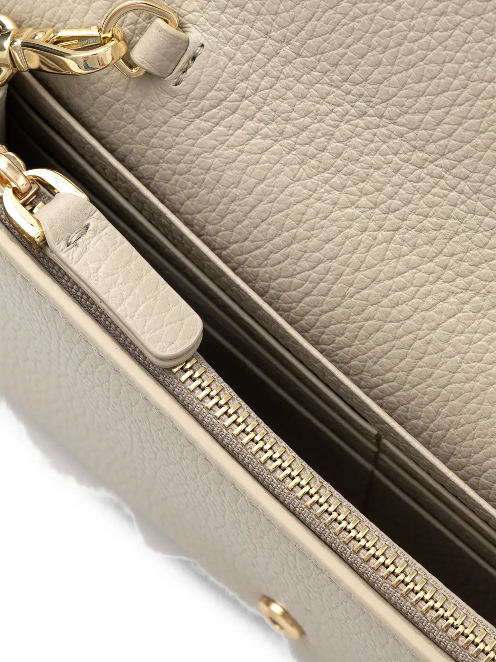Coccinelle Portemonnee met logoplakkaat Beige