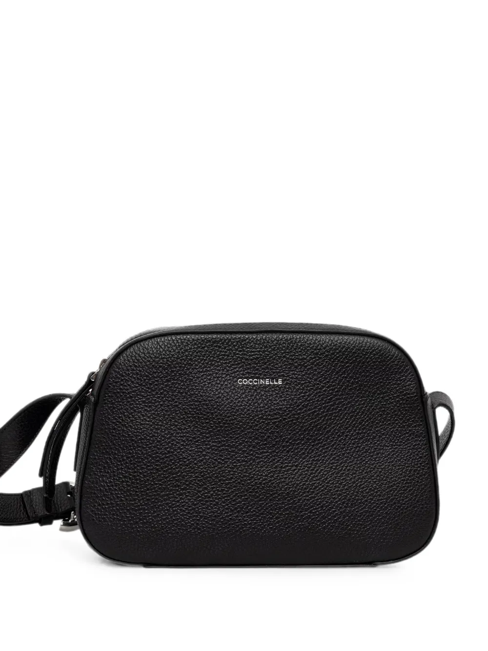 Coccinelle grainy-leather shoulder bag - Black