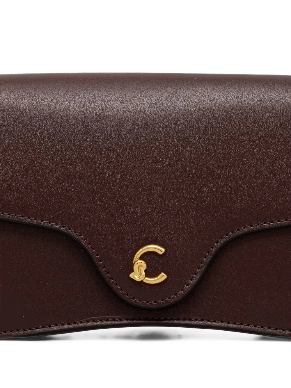 Coccinelle C-Me mini-schoudertas met logoplakkaat Rood