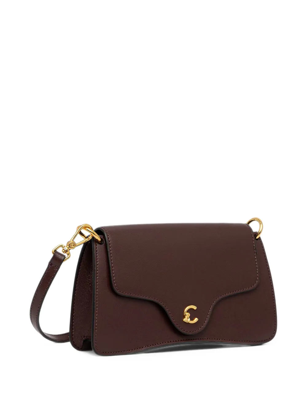Coccinelle C-Me mini-schoudertas met logoplakkaat Rood