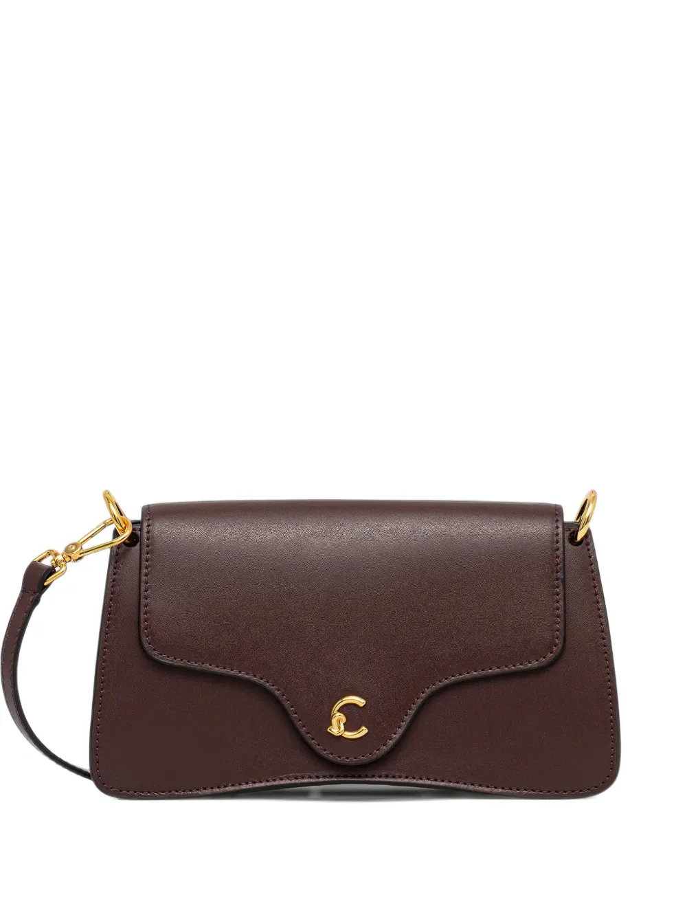 Coccinelle mini C-Me logo-plaque shoulder bag - Rot