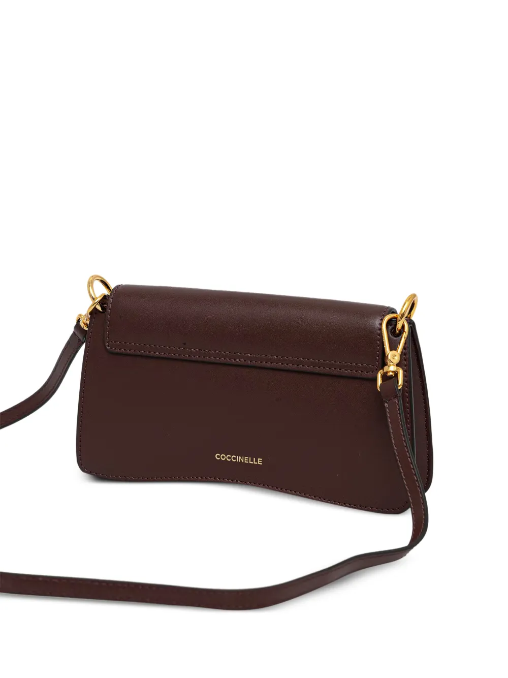 Coccinelle C-Me mini-schoudertas met logoplakkaat Rood