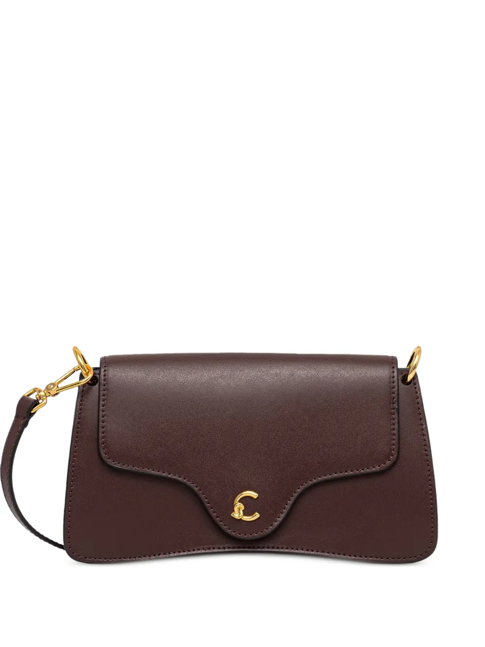 Coccinelle mini C-Me logo-plaque shoulder bag - Rosso