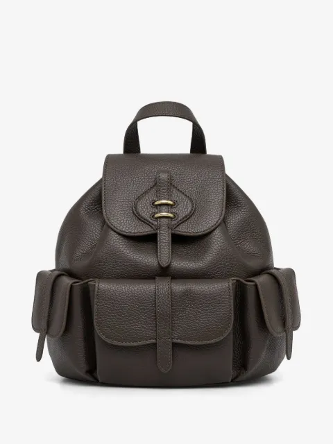 Coccinelle medium Mavery Pocket pebbled leather multi-pocket backpack