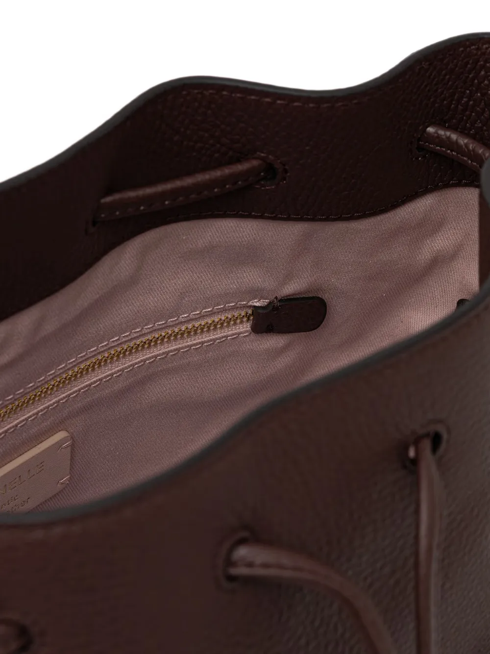 Coccinelle Medium Beat Generation bucket-tas van bewerkt leer met trekkoord Rood