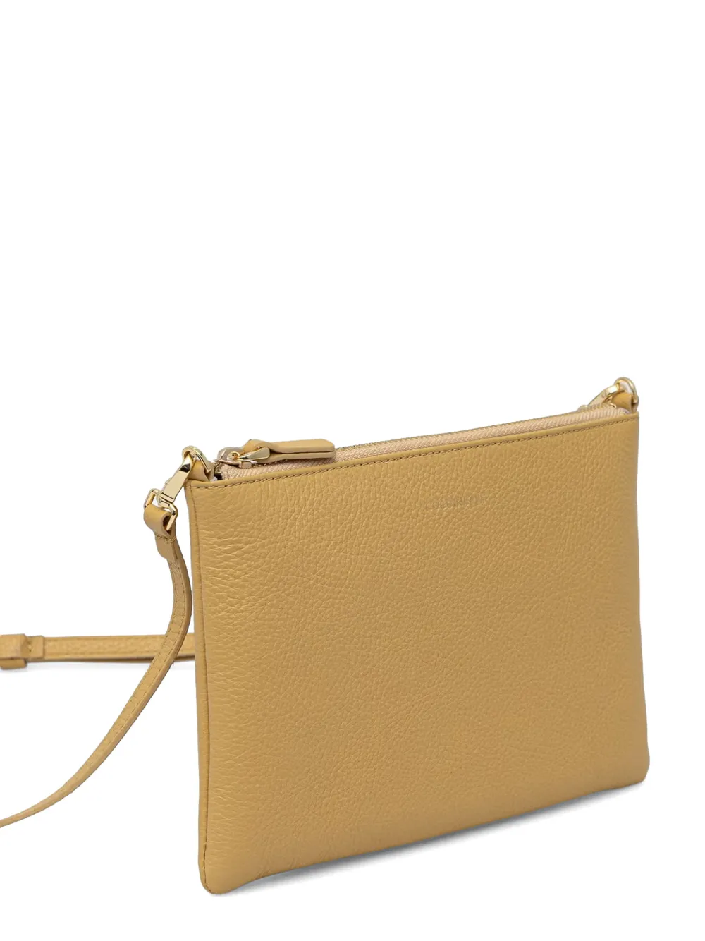 Coccinelle Best leren mini crossbodytas met reliëf Geel