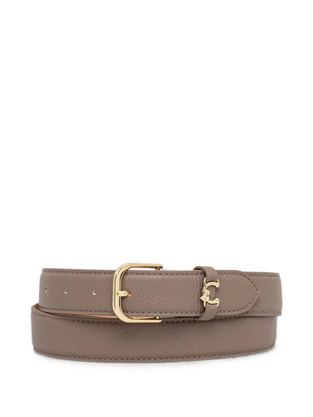 Coccinelle grained leather belt - Marrone