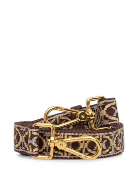 Coccinelle monogram-pattern jacquard shoulder strap
