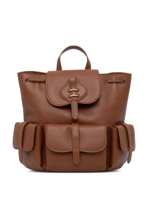 Coccinelle medium Mavery grainy-leather drawstring backpack
