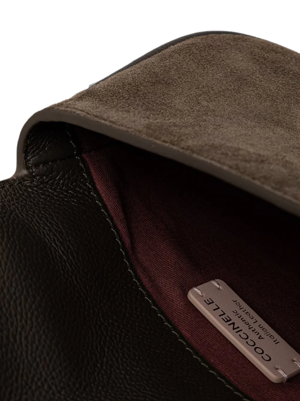 Coccinelle Suède shopper met handvat Bruin