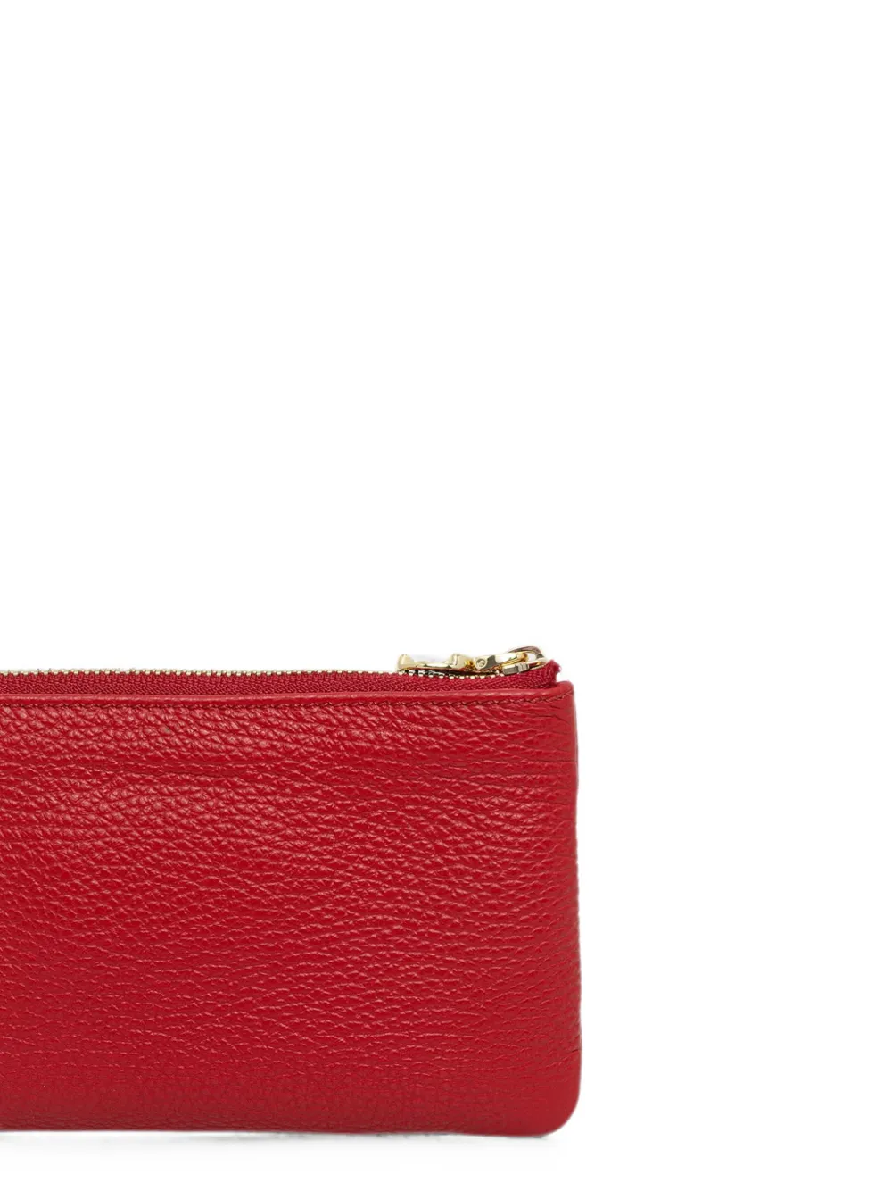 Coccinelle Kleine C-Me Softy logoprint portemonnee van bewerkt leer Rood