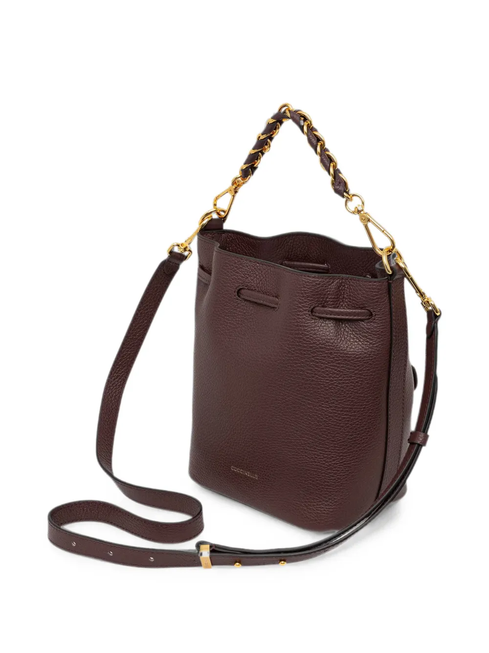 Coccinelle Kleine Beat Generation bucket-tas van bewerkt leer Rood