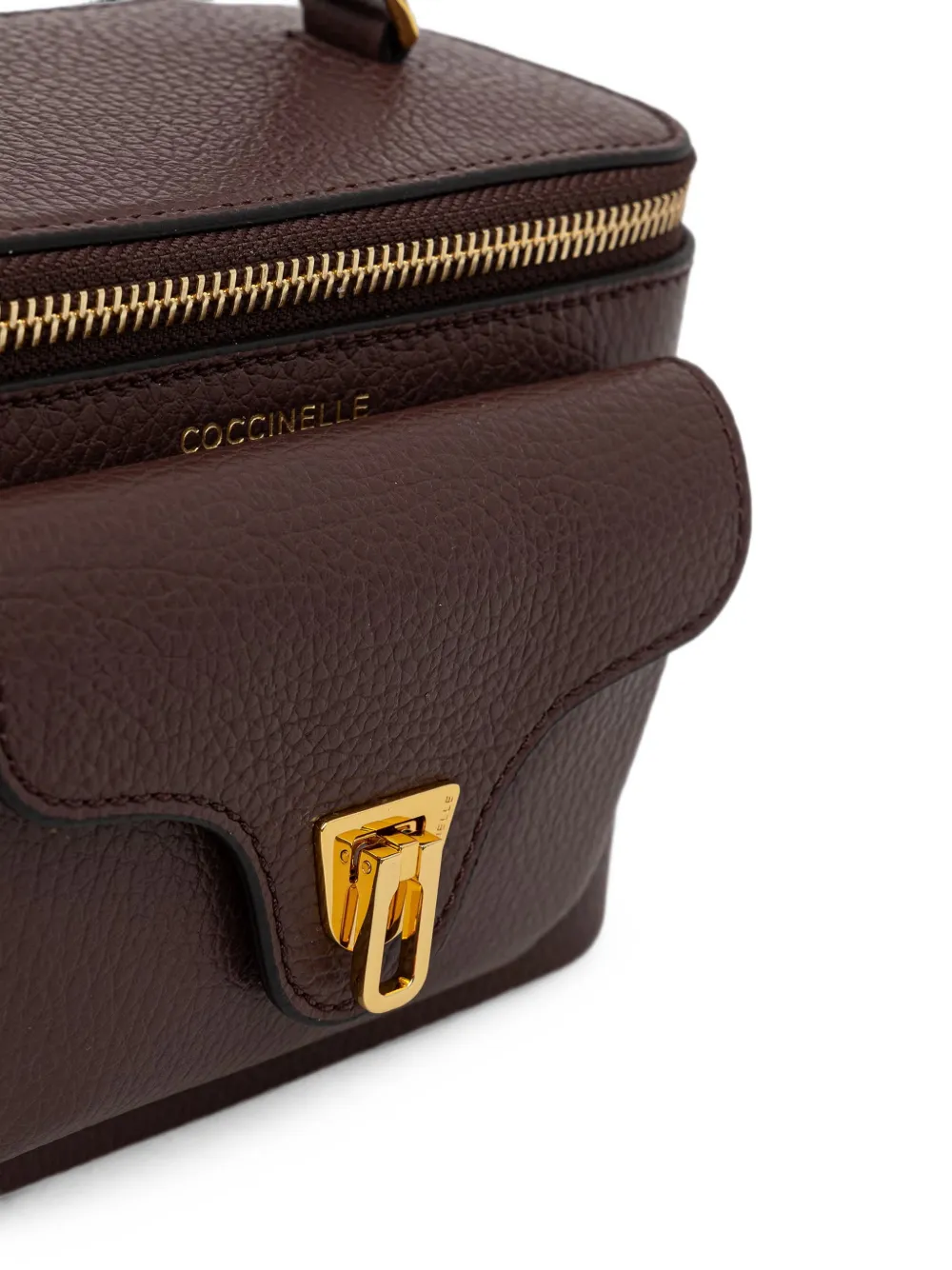 Coccinelle Beat Generation mini-shopper van bewerkt leer Bruin