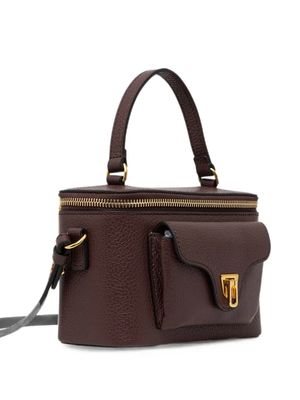 Coccinelle Beat Generation mini-shopper van bewerkt leer Bruin