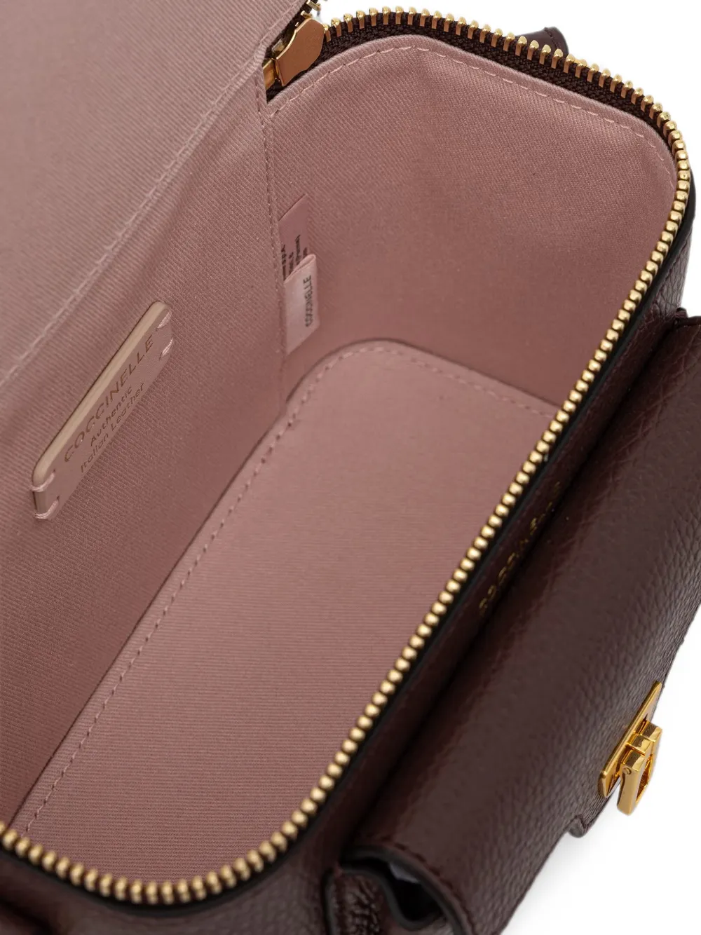 Coccinelle Beat Generation mini-shopper van bewerkt leer Bruin