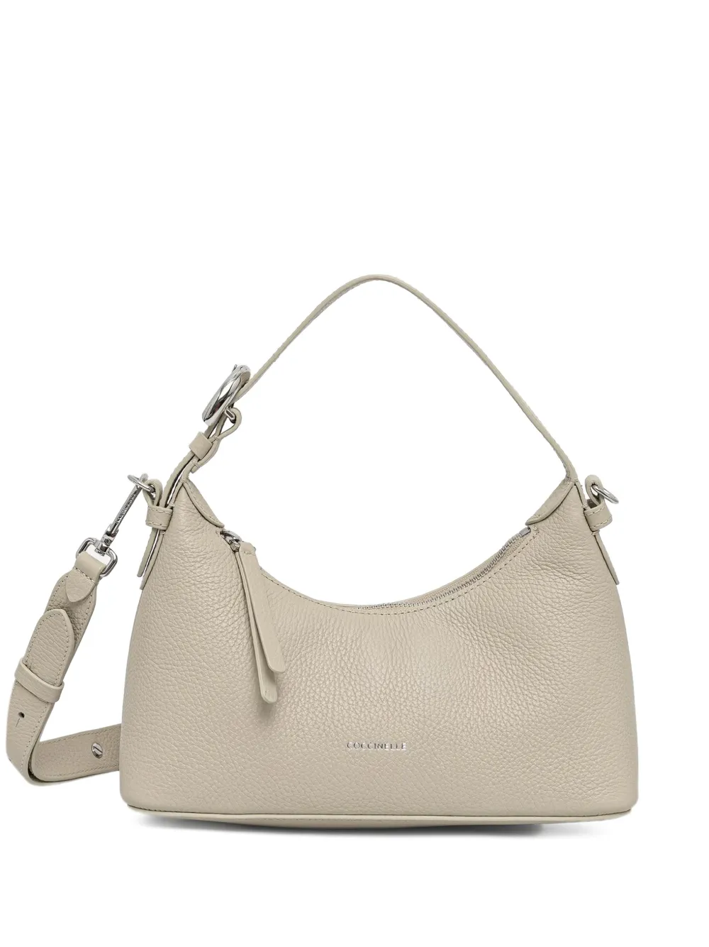 Coccinelle grained leather shoulder bag - Toni neutri