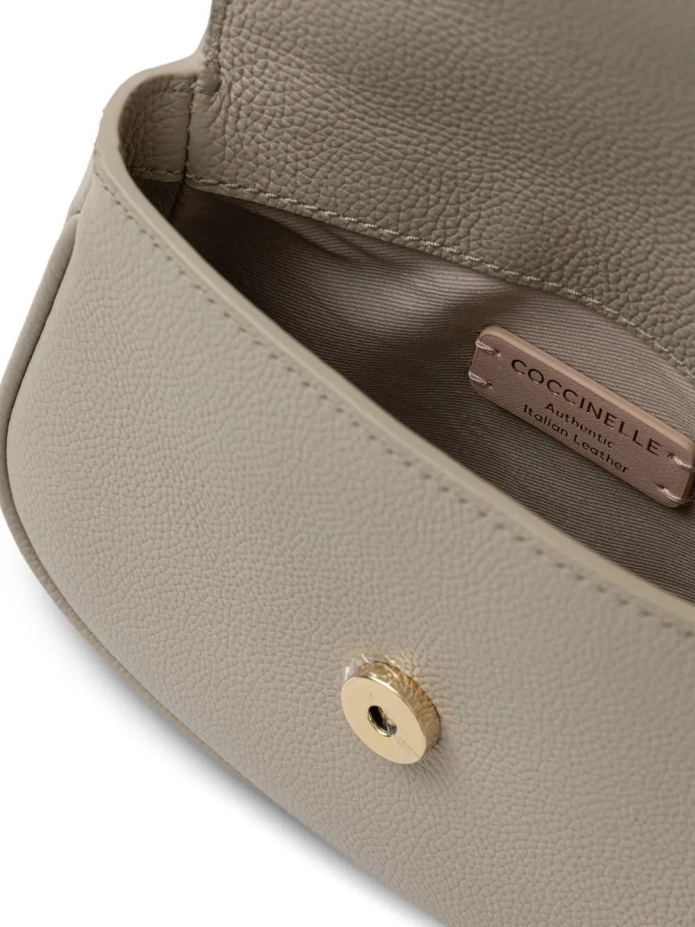 Coccinelle Schoudertas met textuur Beige