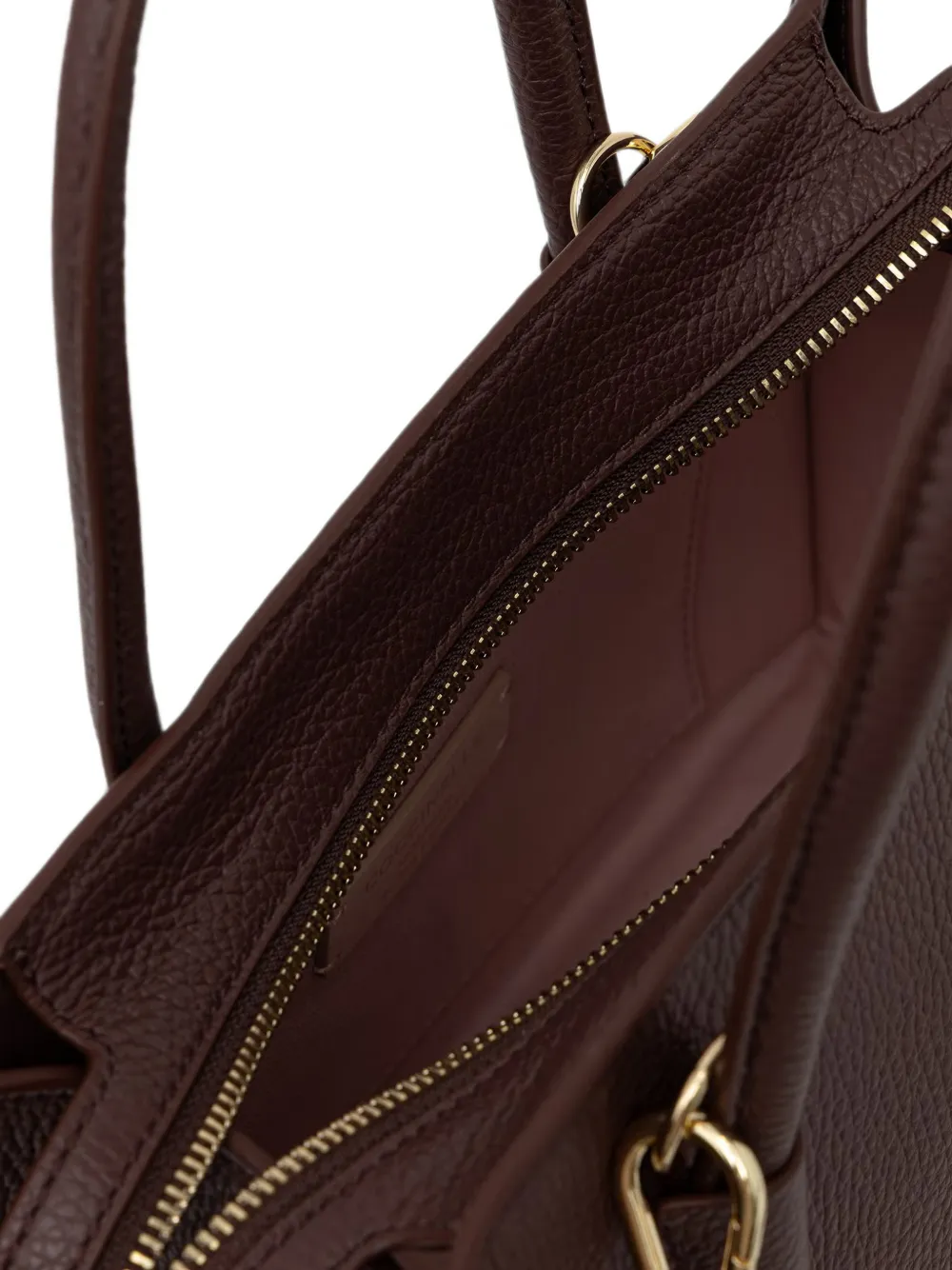 Coccinelle Shopper van imitatieleer met geperforeerd logo Rood