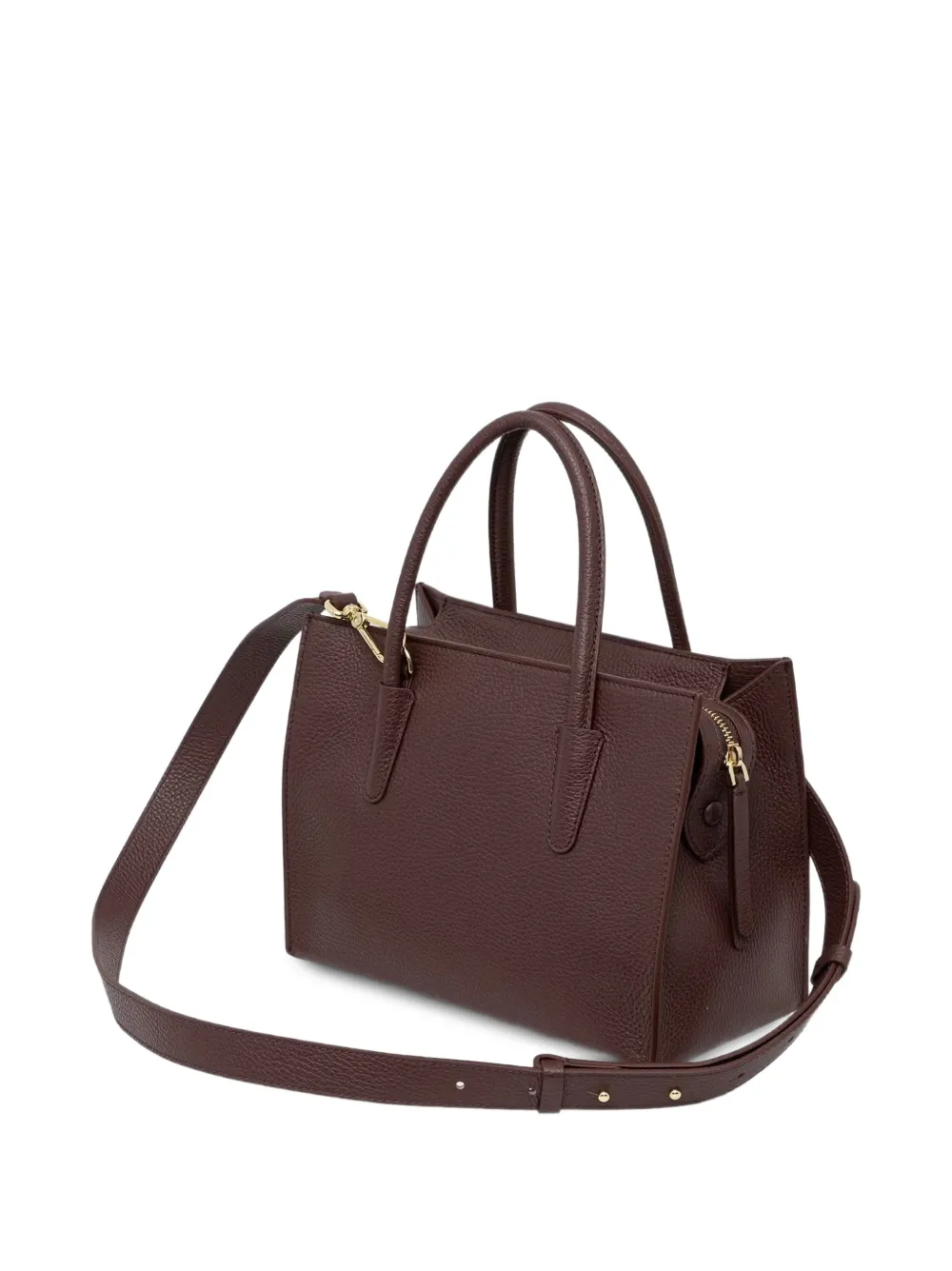 Coccinelle Shopper van imitatieleer met geperforeerd logo Rood