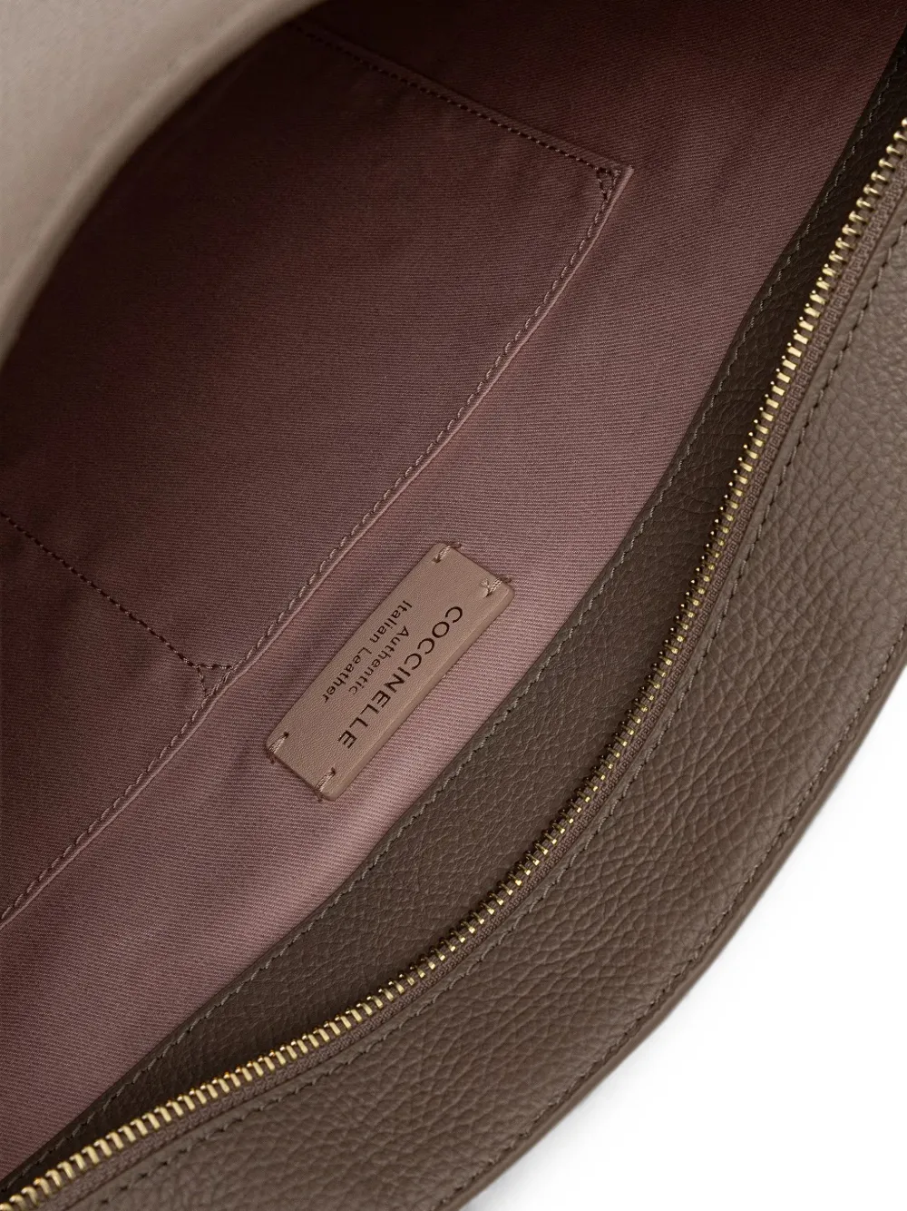 Coccinelle Medium Myrtha26 shopper van bewerkt leer met logo-reliëf Bruin
