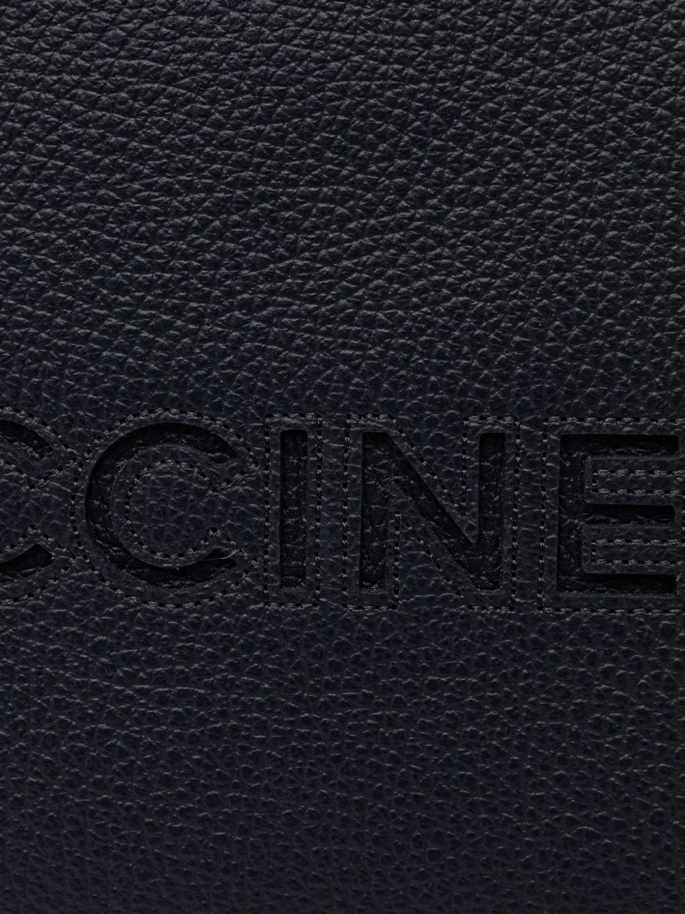 Coccinelle Grote Myrtha26 shopper van bewerkt leer met logo-reliëf Zwart