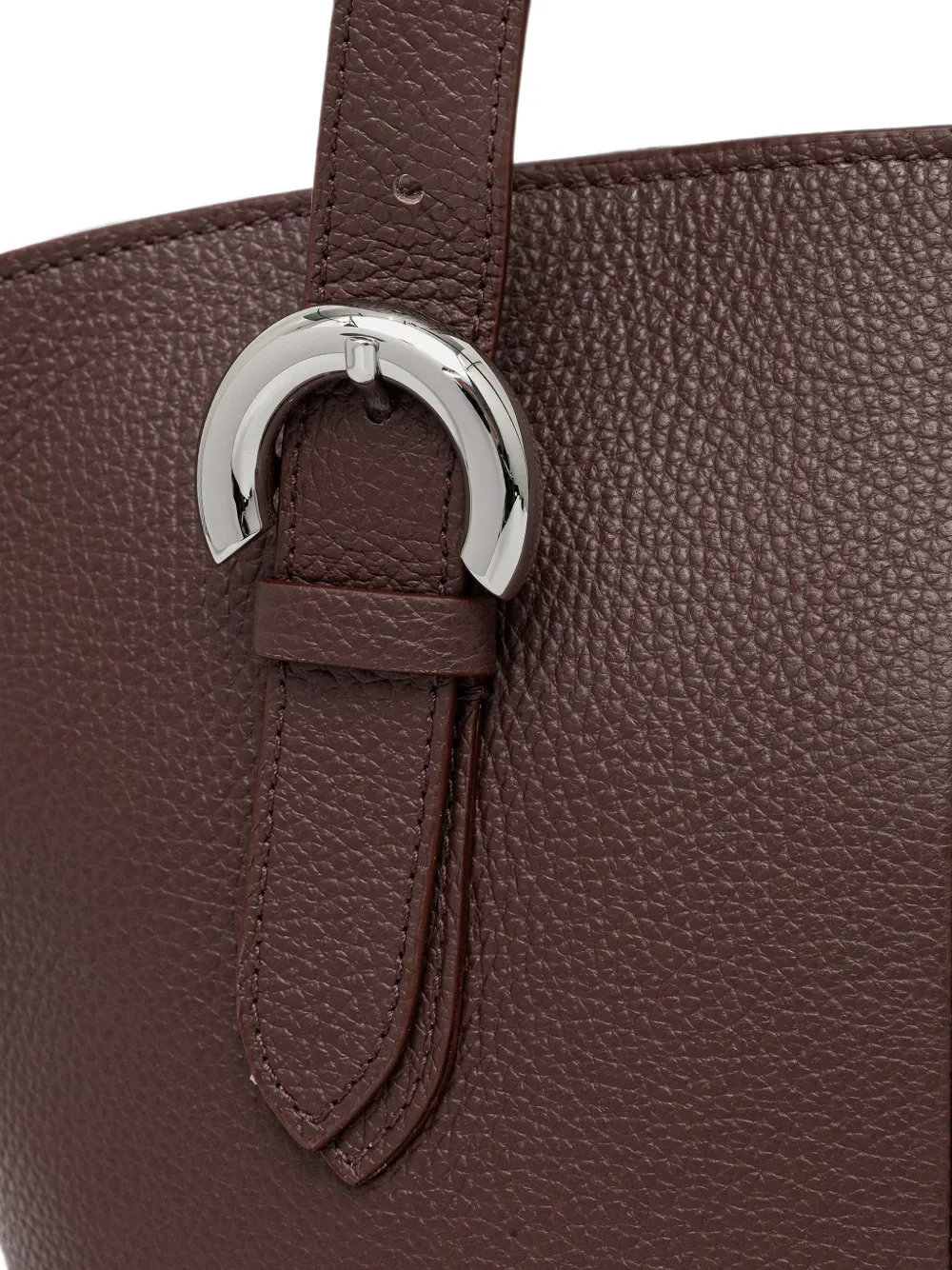 Coccinelle Shopper van bewerkt leer met gespdetail Rood