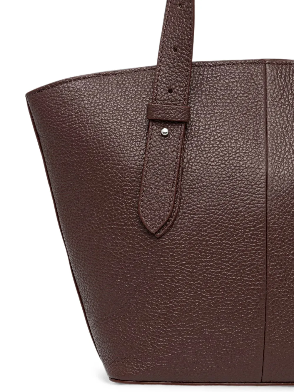 Coccinelle Shopper van bewerkt leer met gespdetail Rood