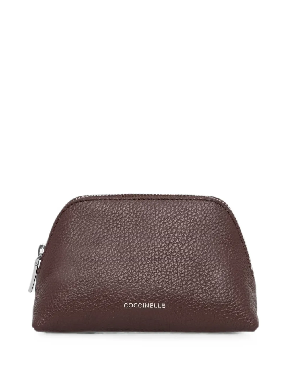 Coccinelle small Helga pebbled leather make up bag - Rosso