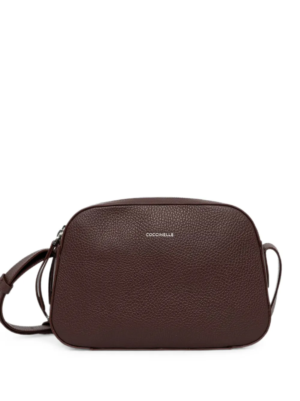 Coccinelle grainy-leather cross body bag - Braun