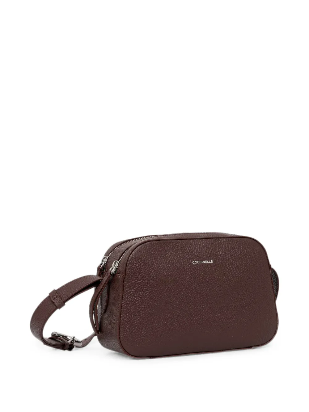 Coccinelle Crossbodytas van bewerkt leer Bruin