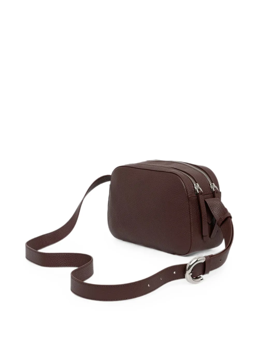 Coccinelle Crossbodytas van bewerkt leer Bruin