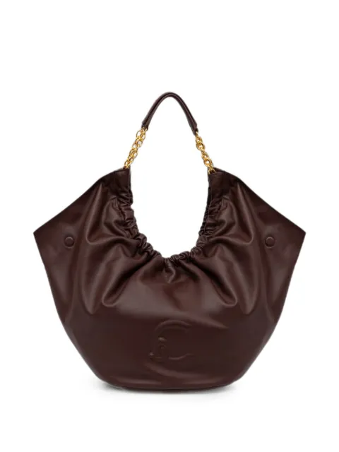 Coccinelle Smash embossed-logo chain-link tote bag