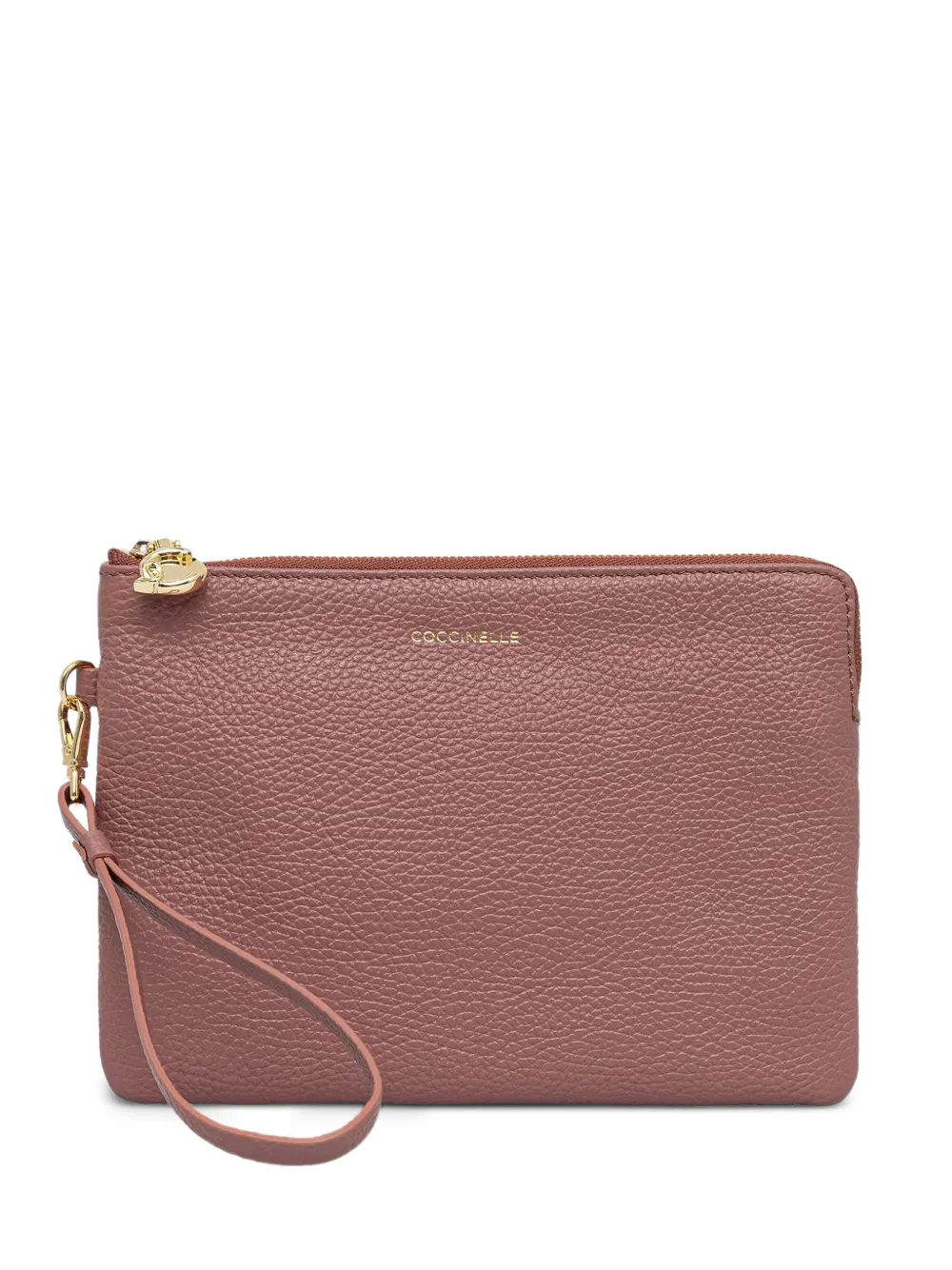 Coccinelle grained leather pouch bag - Rosa