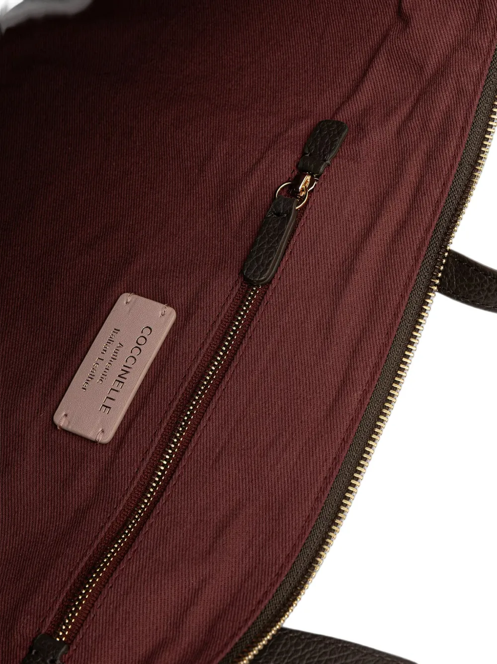 Coccinelle Nory shopper van bewerkt leer Bruin