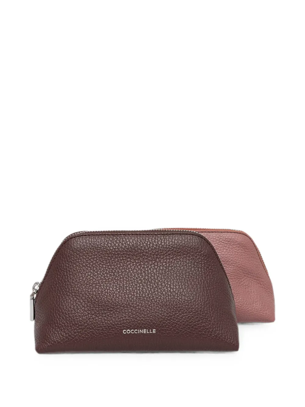 Coccinelle grained leather make-up bag - Viola