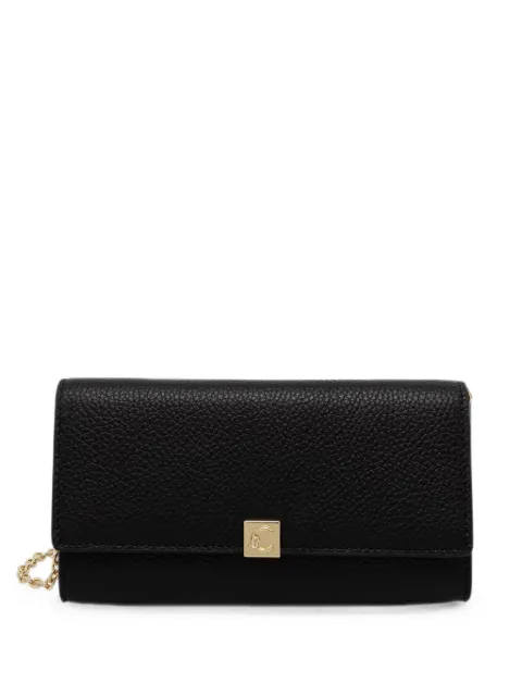 Coccinelle grained-leather chain-link wallet