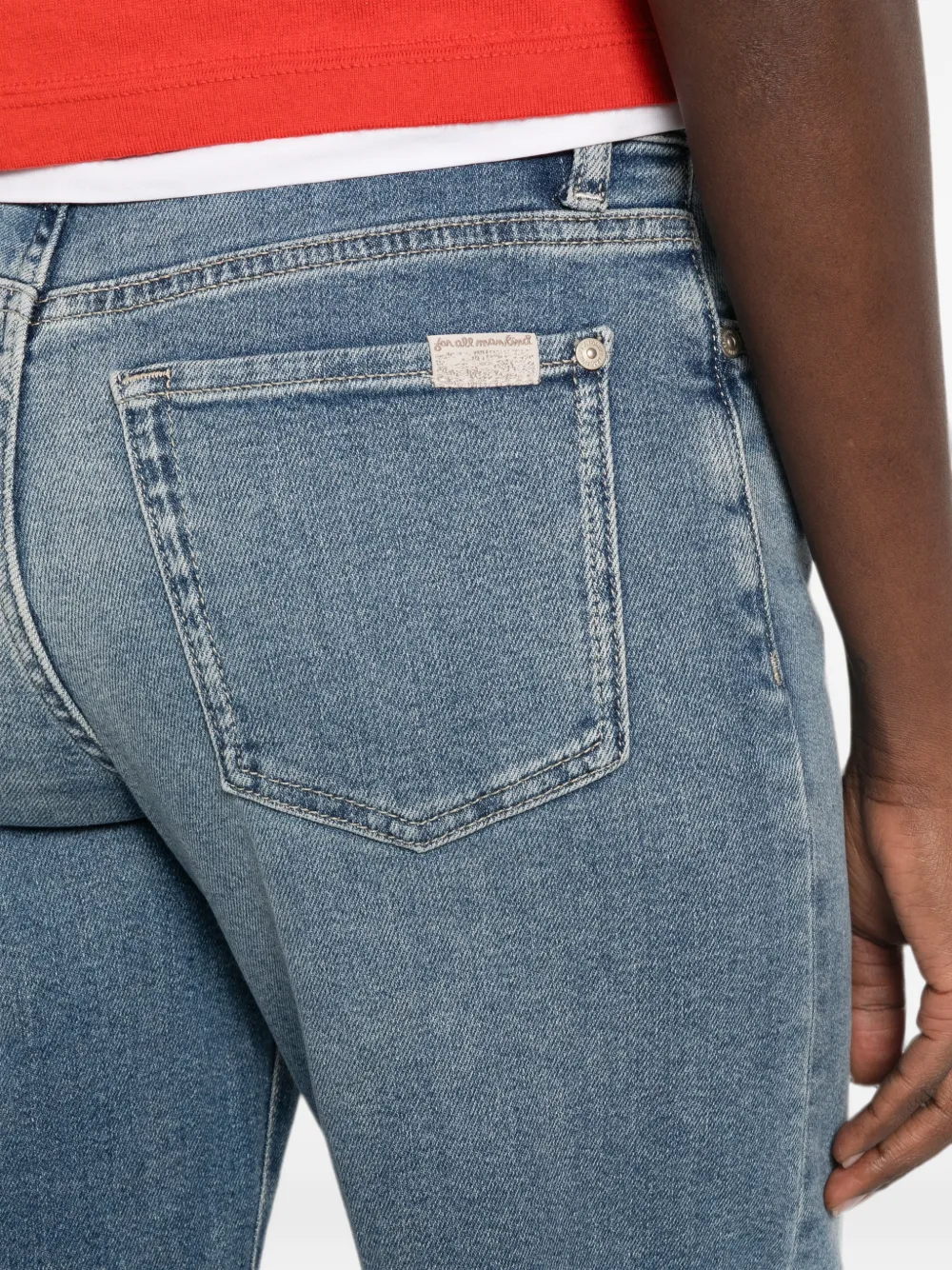 7 For All Mankind Lotta jeans met riemlus zak Blauw