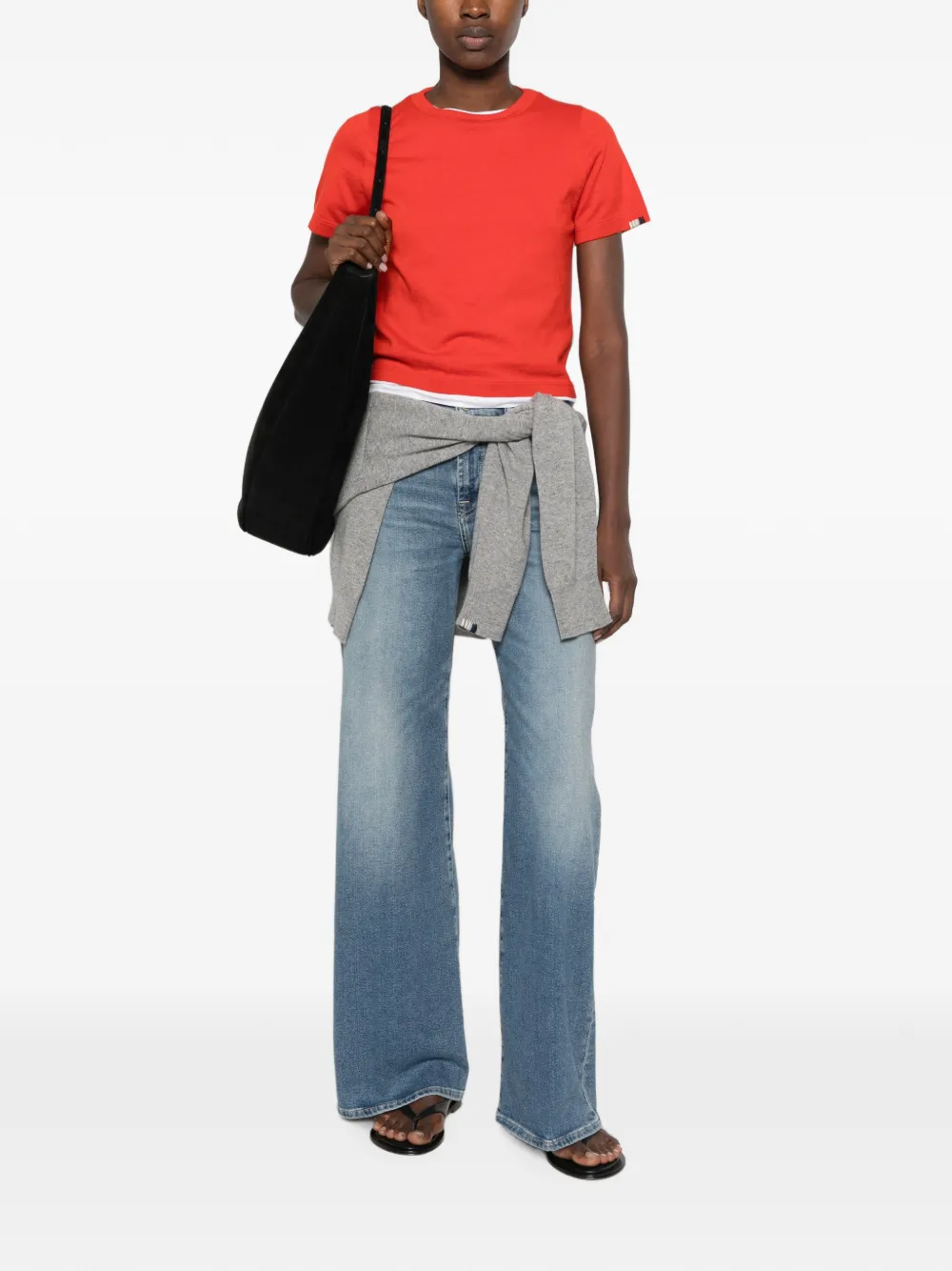 7 For All Mankind Lotta jeans met riemlus zak Blauw