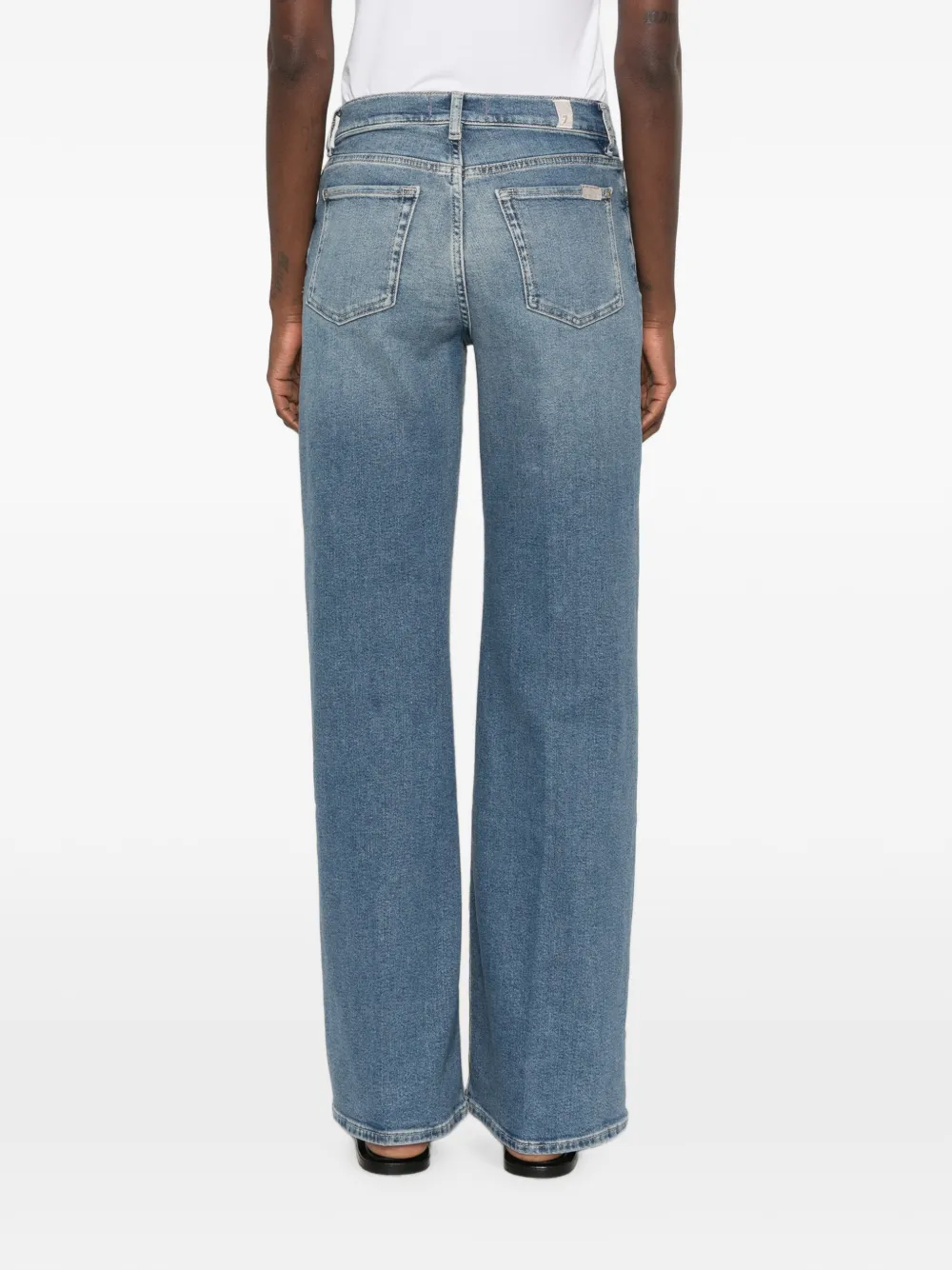 7 For All Mankind Lotta jeans met riemlus zak Blauw