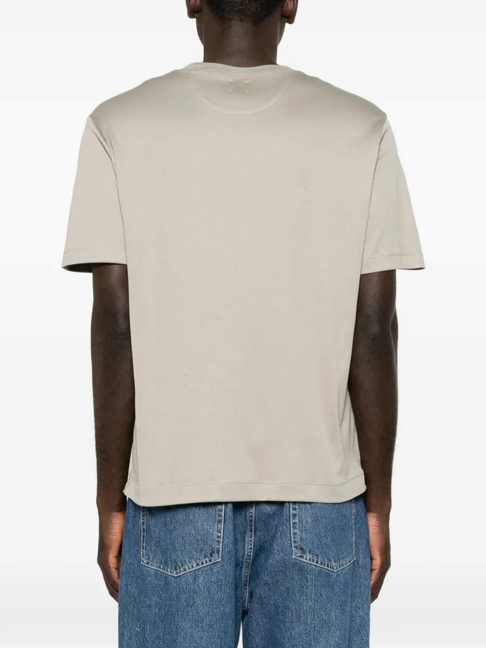 Eleventy crew-neck short-sleeve T-shirt Beige
