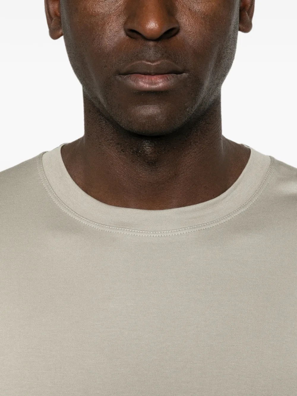 Eleventy crew-neck short-sleeve T-shirt Beige