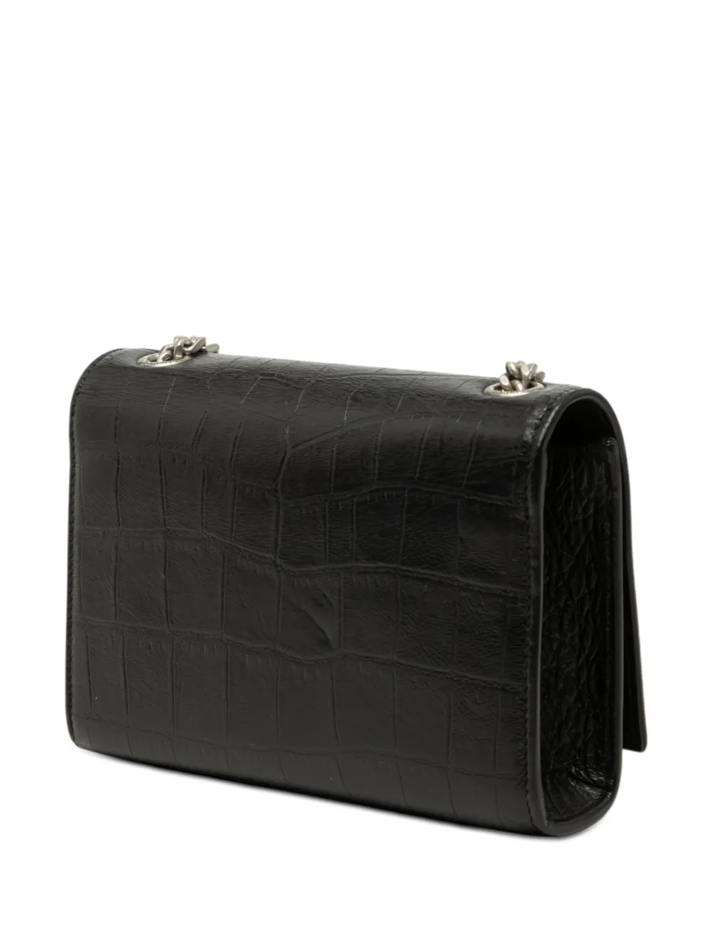 Saint Laurent Pre-Owned 2010-2026 スモール クロコエンボス レザー