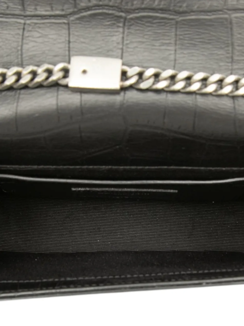 Saint Laurent Pre-Owned 2010-2026 スモール クロコエンボス レザー